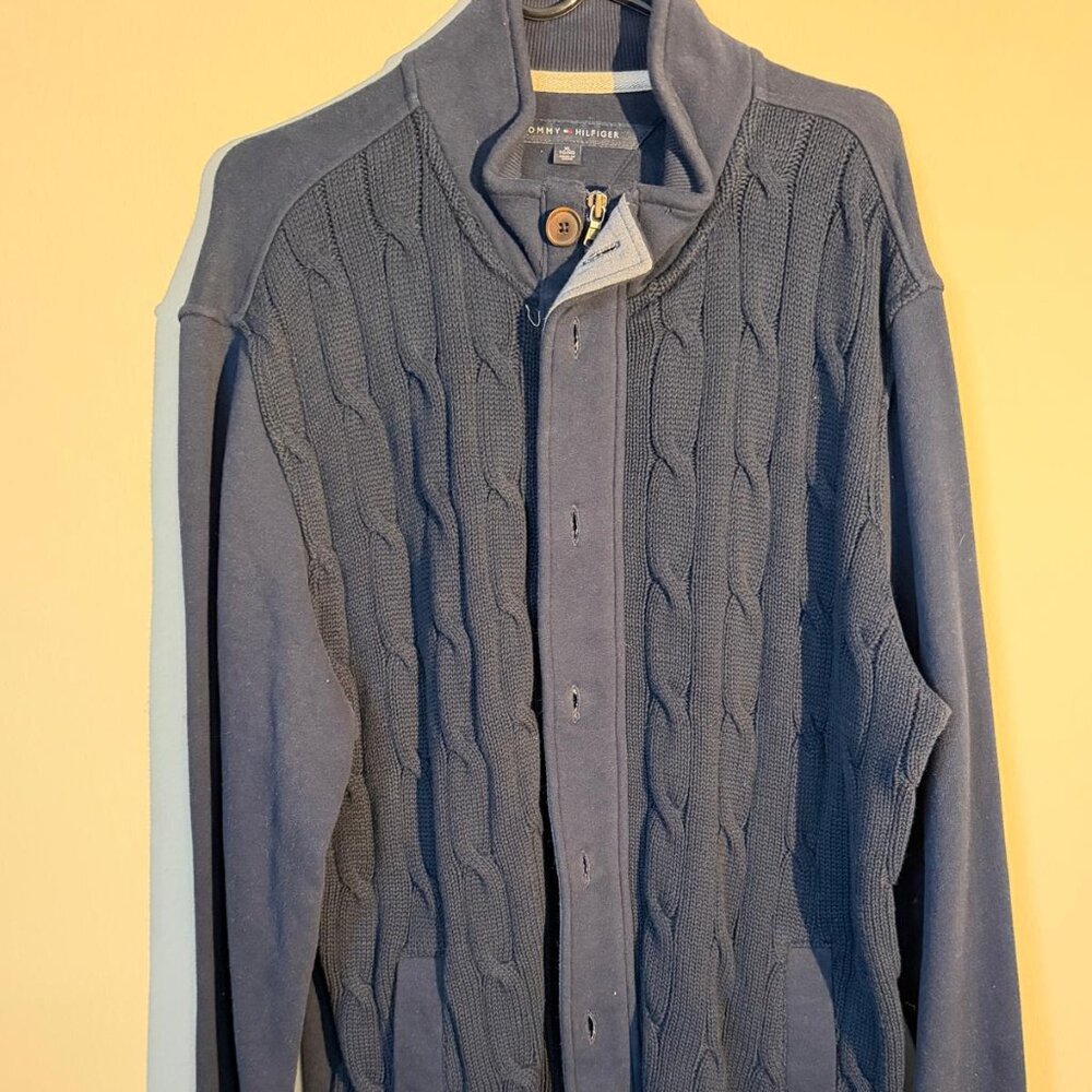 Tommy Hilfiger men's cable knit cardigan xl